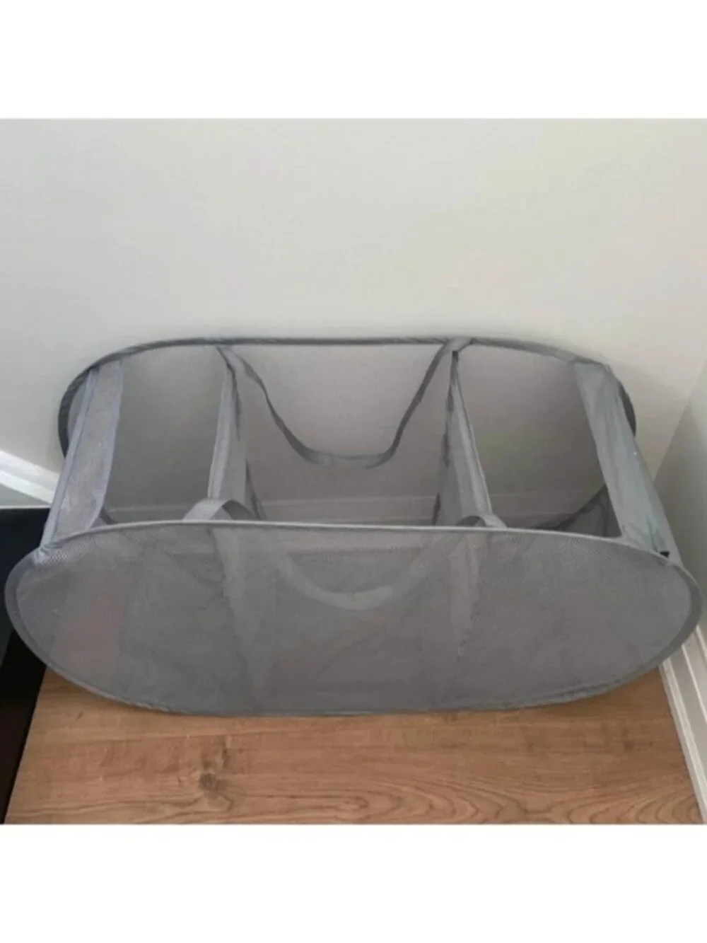 Whitmor Pop and Fold Laundry  Sorter, Paloma Gray